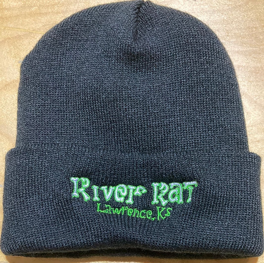 River Rat embroidered bones beanie